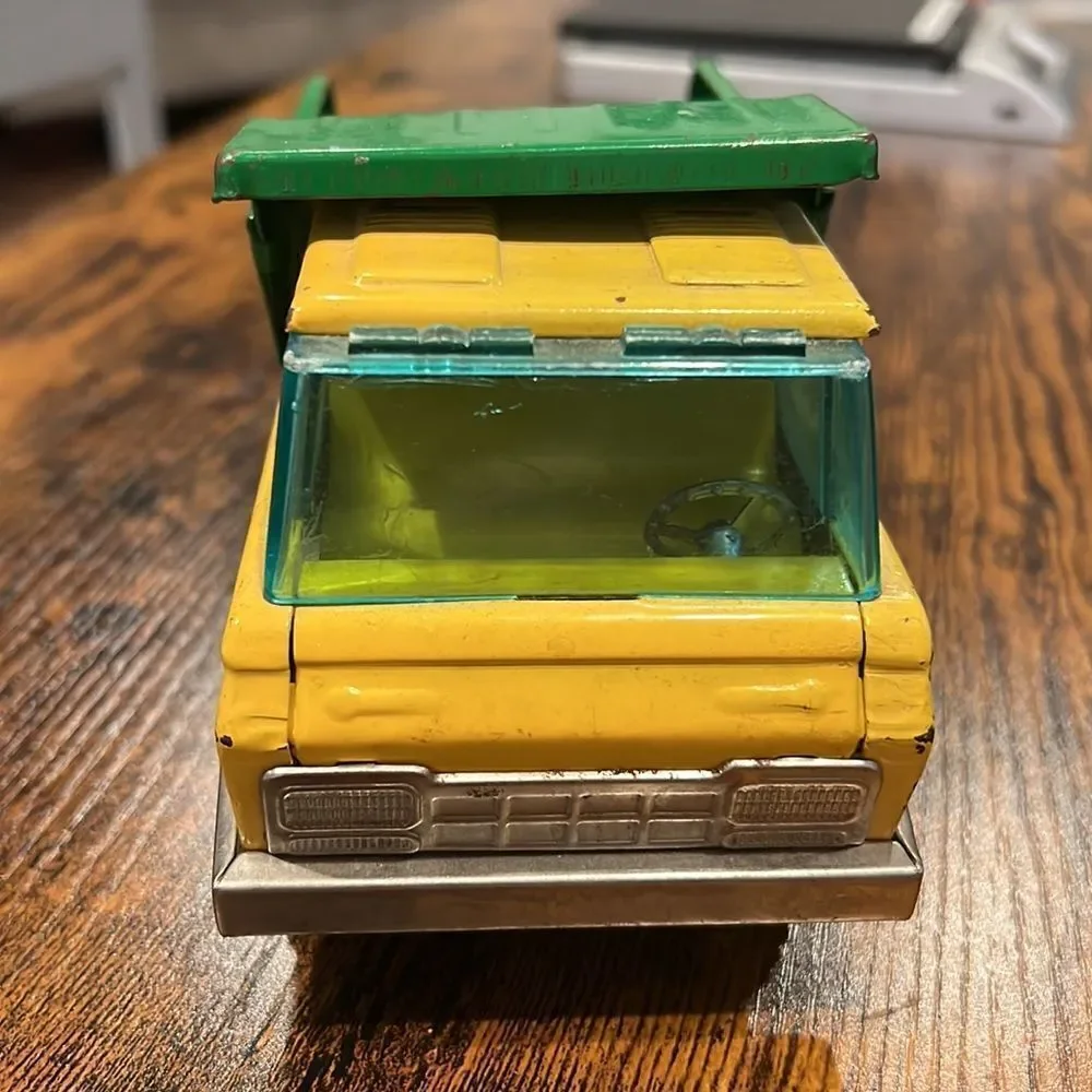 Bandai HERCULESS Tin Toy Dump Truck Late 1960s Japan pressed‎ steel toy